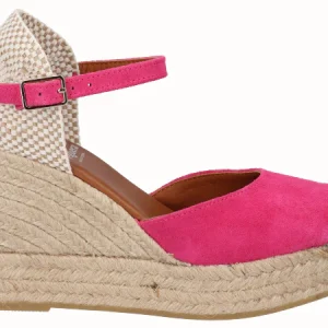 Alpargata Valenciana Cuña Alta Yute Fuxia