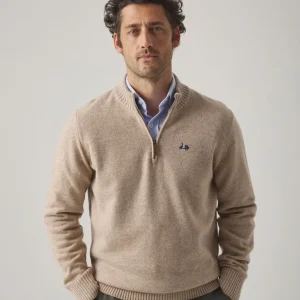 JERSEY ZIP BEIGE
