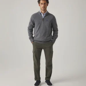 JERSEY ZIP GRIS