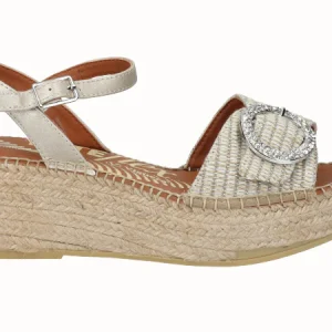 Sandalia Plataforma YuteFlex Plata