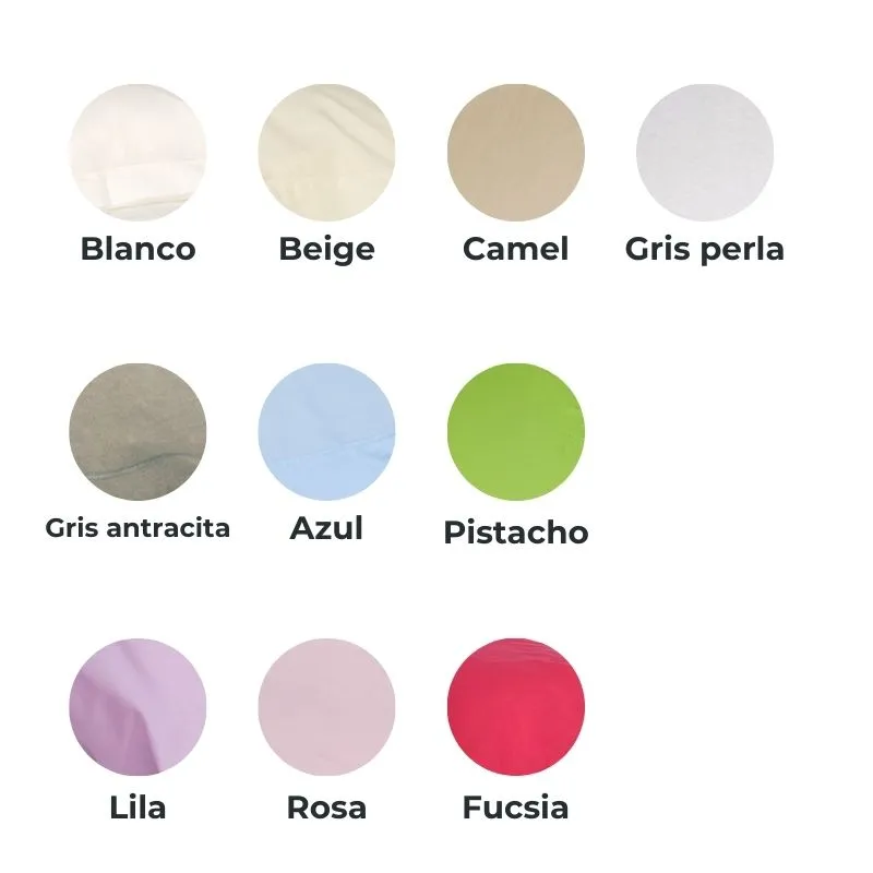 Sábana encimera 135 cm 100% algodón fabricada en Portugal - Imagen 3