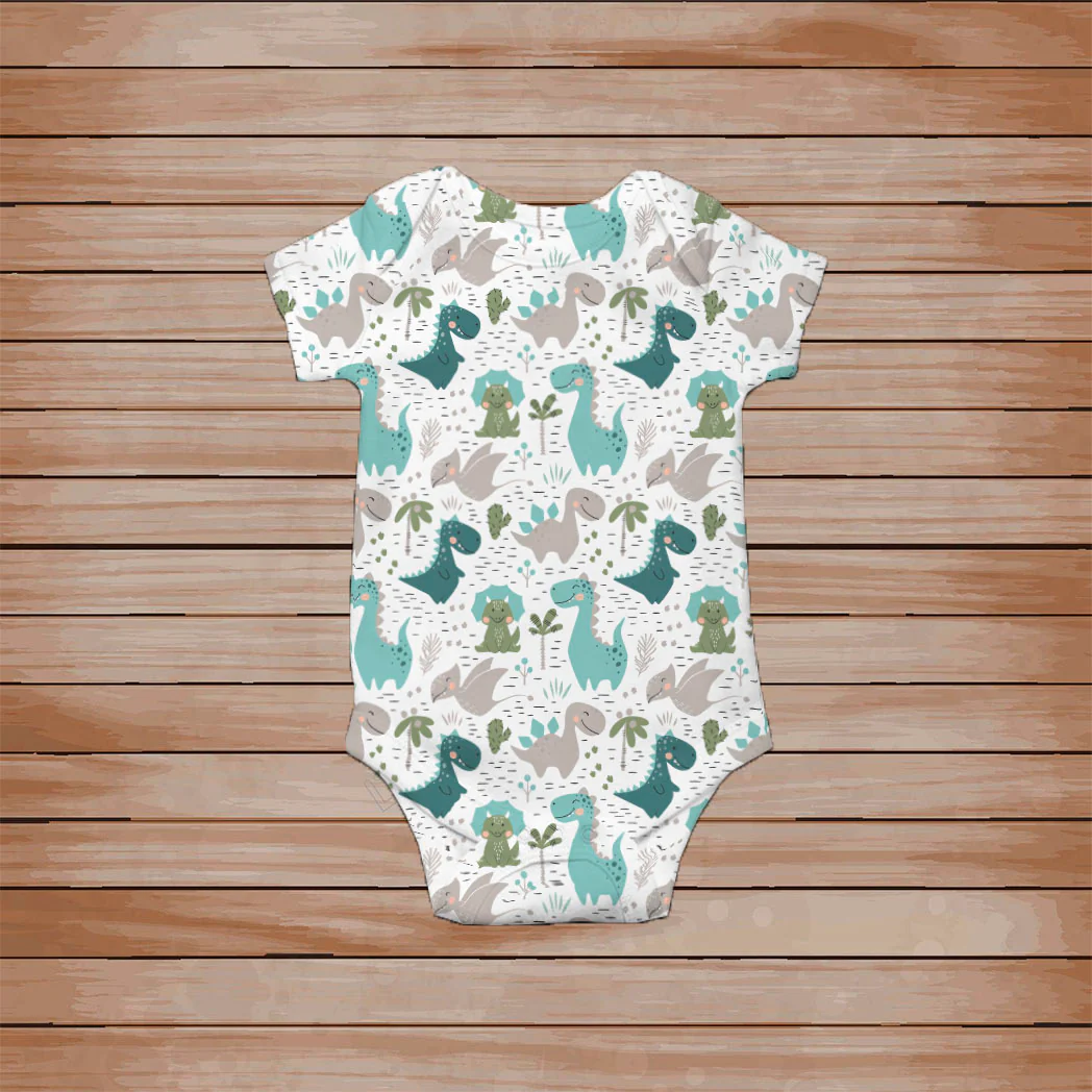 Body para bebe (mameluco) estampado con Dino - Imagen 2