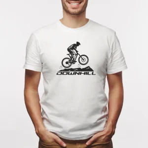 Camiseta estampada tipo T-shirt DOWNLINE BICICLETA SOBRE MONTAÑA (CICLISTAS)