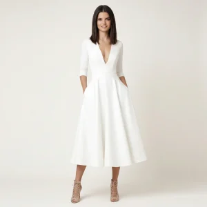 Vestido midi elegante