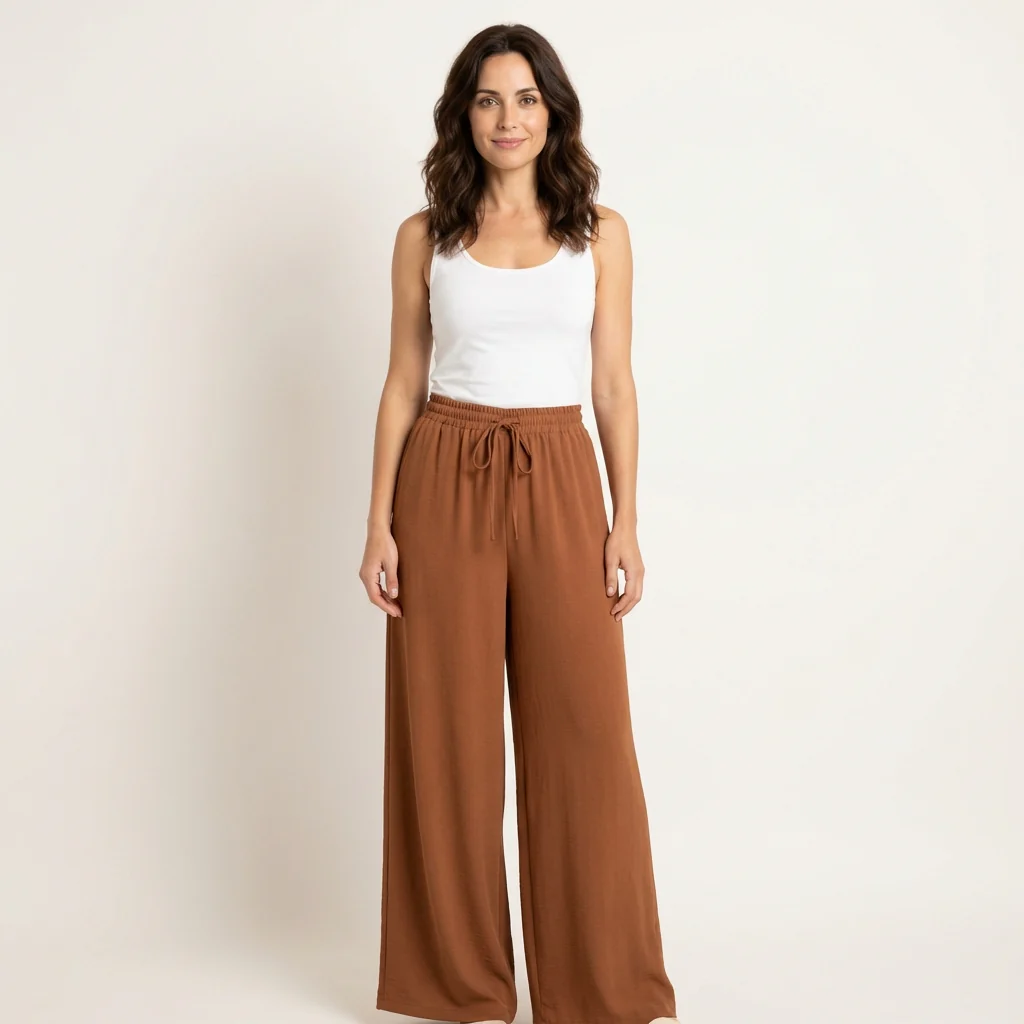 Pantalones Anchos de Cintura Alta - Imagen 6