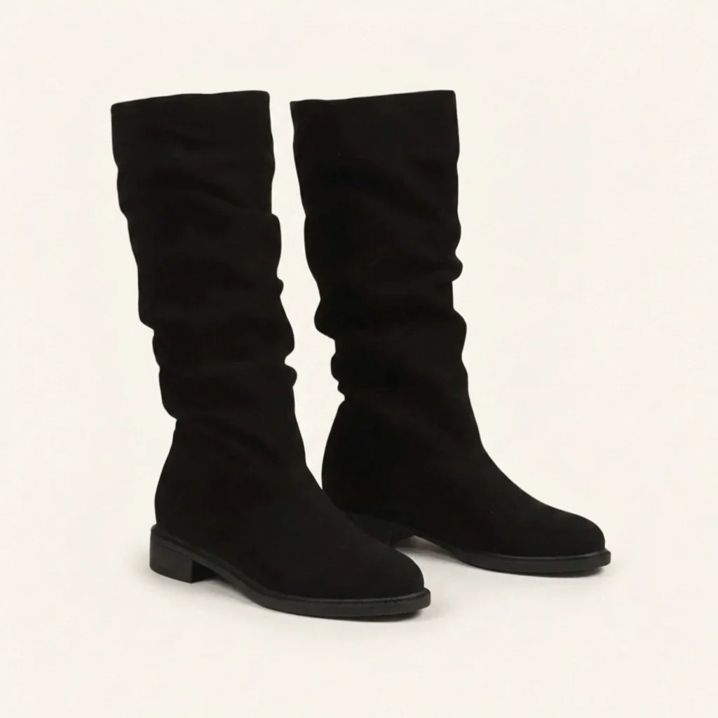 Botas holgadas de media caña para mujer