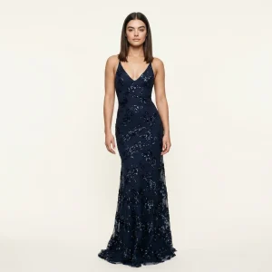 Vestido Largo Lentejuelas Elegante