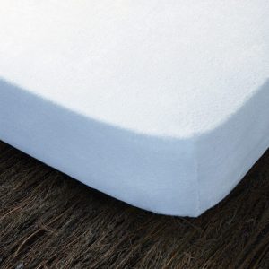 Funda de cochón ajustable rizo felpa con cremallera fácil colocación