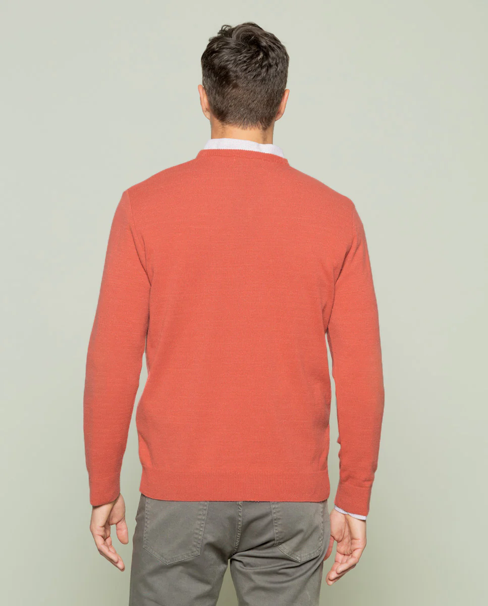 JERSEY ICONIC V NECK ROJO - Imagen 4