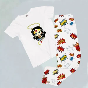 Pijama estampada de pantalón Largo MUJER MARAVILLA 2