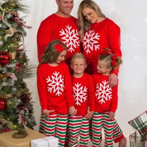 Pijama Familiar con buzo perchado para frio navidad