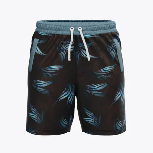 Bermudas / pantalonetas para caballero estampadas Negro Planta Azul