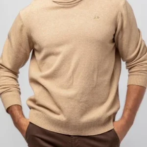 JERSEY CUELLO SMOKING BEIGE